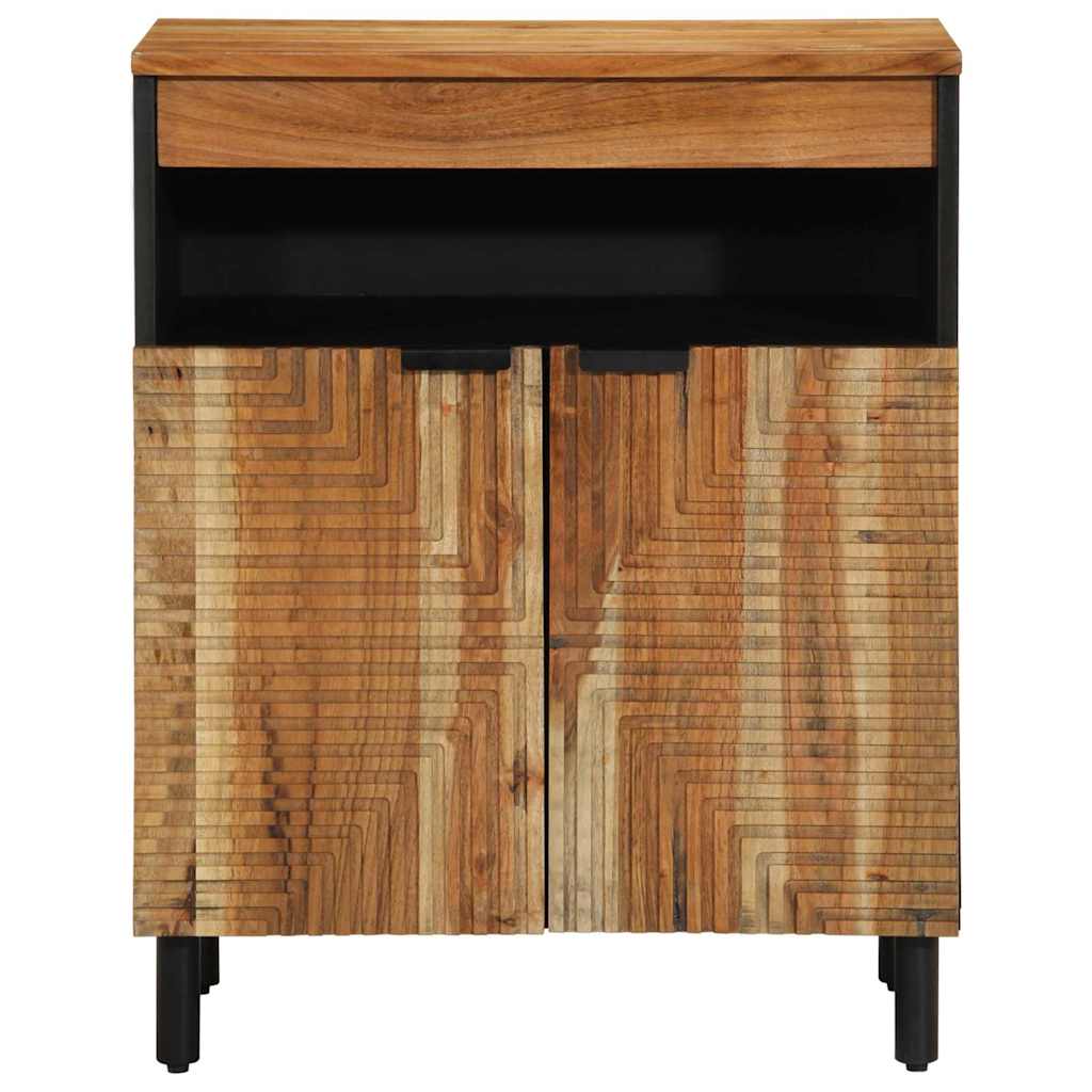 vidaXL Sideboard mit Regal Braun 60 x 33,5 x 75 cm Massivholz Mango