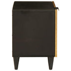 vidaXL Nachttisch 2 pcs Schwarz und Gold 40 x 33 x 46 cm Holzwerkstoff