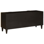 vidaXL TV-Schränk Schwarz und Gold 105 x 33 x 46 cm Holzwerkstoff