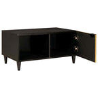 vidaXL Couchtisch Schwarz und Gold 80 x 50 x 40 cm Holzwerkstoff