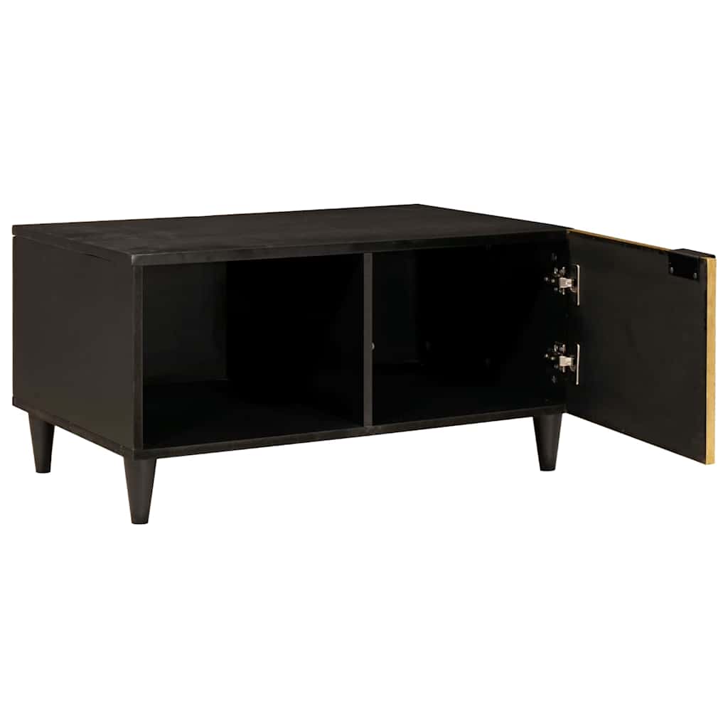 vidaXL Couchtisch Schwarz und Gold 80 x 50 x 40 cm Holzwerkstoff