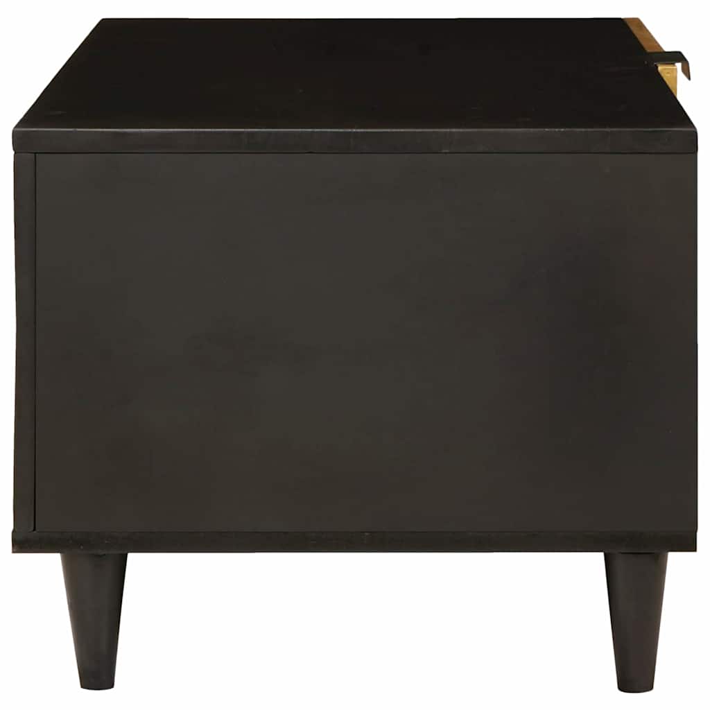 vidaXL Couchtisch Schwarz und Gold 80 x 50 x 40 cm Holzwerkstoff