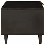 vidaXL Couchtisch Schwarz und Gold 80 x 50 x 40 cm Holzwerkstoff