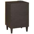 vidaXL Badezimmerschrank mit Regal Schwarz und Gold 38 x 33 x 58 cm