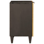 vidaXL Badezimmerschrank mit Regal Schwarz und Gold 38 x 33 x 58 cm