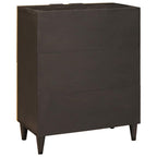 vidaXL Seitenschrank mit Speicher Schwarz und Gold 60 x 33,5 x 75 cm