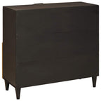 vidaXL Seitenschrank mit Regal Schwarz und Gold 80 x 33,5 x 75 cm