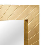 vidaXL Badezimmer Spiegel Wandmontiert Gold 50 x 2,5 x 70 cm