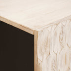 vidaXL Sideboard Weiße gewaschene Oberfläche 60 x 33 x 75 cm