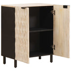 vidaXL Sideboard Weiße gewaschene Oberfläche 60 x 33 x 75 cm