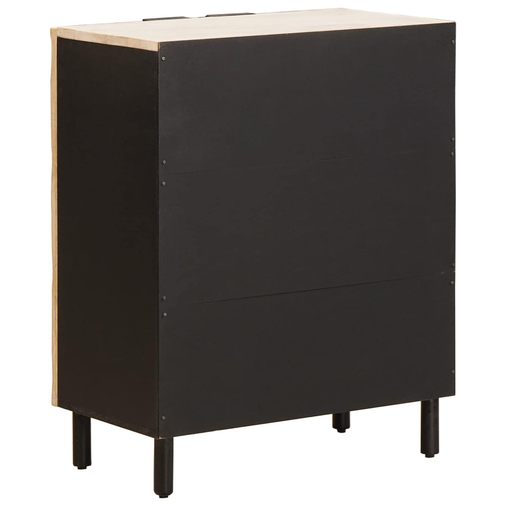 vidaXL Sideboard Weiße gewaschene Oberfläche 60 x 33 x 75 cm