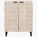 vidaXL Sideboard Weiße gewaschene Oberfläche 60 x 33 x 75 cm
