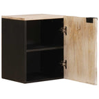 vidaXL Badezimmer Hängeschrank Weiß 38 x 33 x 48 cm Massivholz Mango