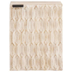 vidaXL Badezimmer Hängeschrank Weiß 38 x 33 x 48 cm Massivholz Mango