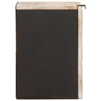 vidaXL Badezimmer Hängeschrank Weiß 38 x 33 x 48 cm Massivholz Mango