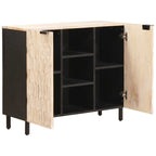 vidaXL Sideboard mit Regal Weiße gewaschene Oberfläche 90 x 33 x 75 cm