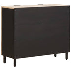 vidaXL Sideboard mit Regal Weiße gewaschene Oberfläche 90 x 33 x 75 cm