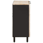 vidaXL Sideboard mit Regal Weiße gewaschene Oberfläche 90 x 33 x 75 cm