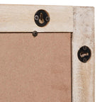 vidaXL Badezimmer Spiegel Weiße gewaschene Oberfläche 50 x 70 x 2,5 cm