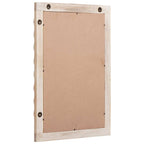 vidaXL Badezimmer Spiegel Weiße gewaschene Oberfläche 50 x 70 x 2,5 cm