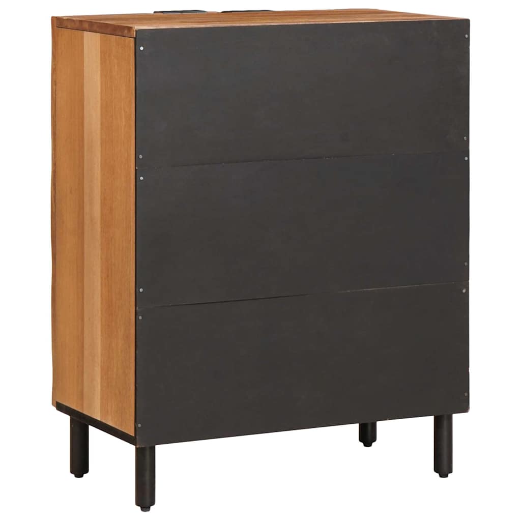 vidaXL Sideboard Akazienbraune Oberfläche 60 x 33 x 75 cm