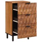 vidaXL Sideboard mit Speicher Akazienbraune Oberfläche 40 x 33 x 75 cm