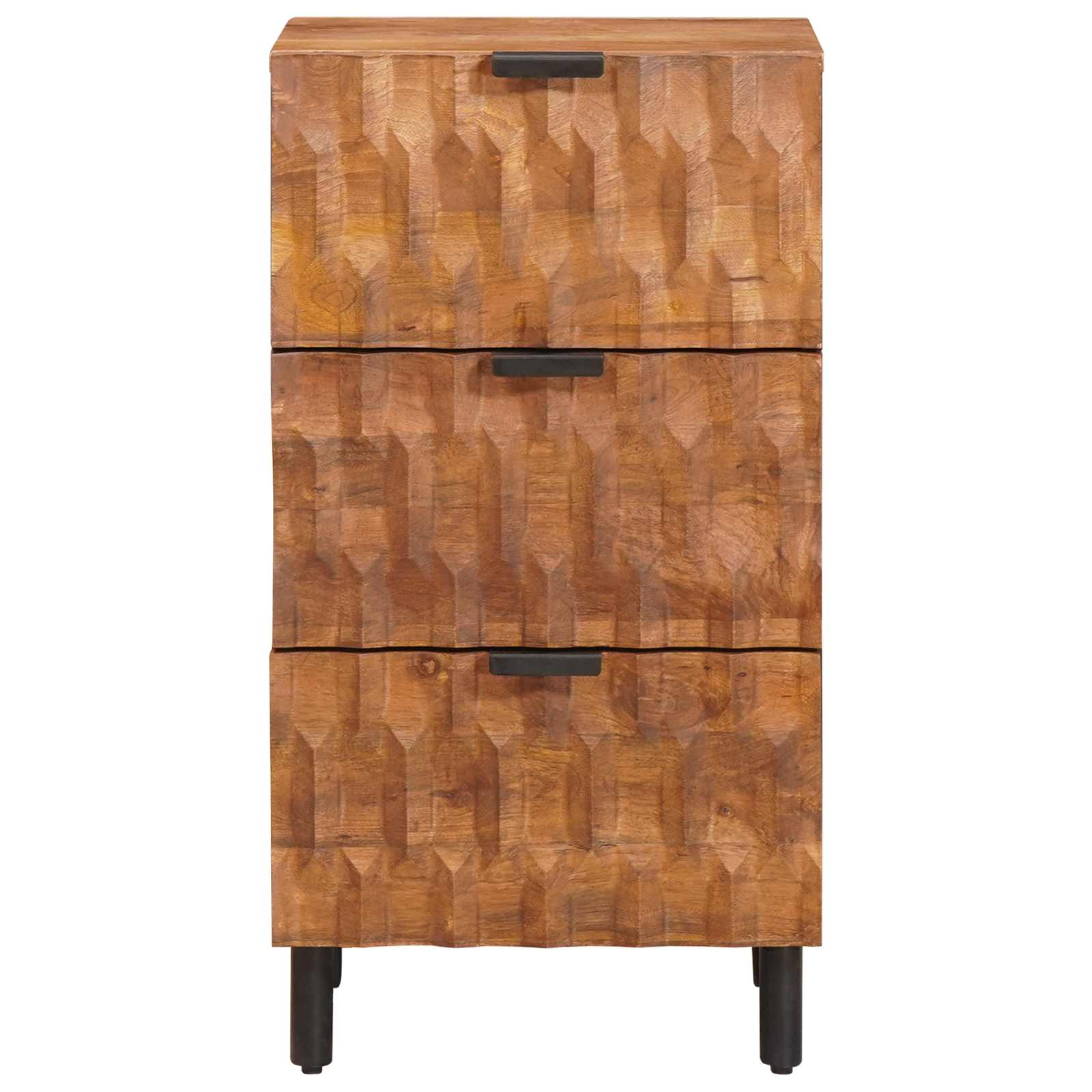 vidaXL Sideboard mit Speicher Akazienbraune Oberfläche 40 x 33 x 75 cm