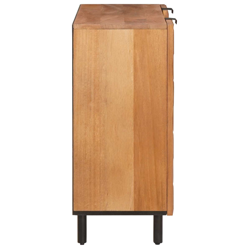 vidaXL Sideboard mit Regal Akazienbraune Oberfläche 90 x 33 x 75 cm