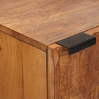 vidaXL Highboard mit Tür Akazienbraune Oberfläche 40 x 33 x 110 cm