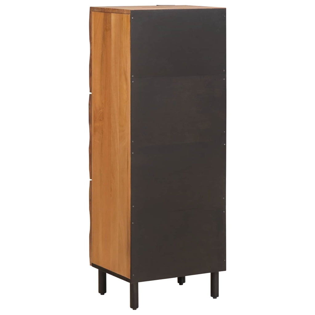 vidaXL Highboard mit Tür Akazienbraune Oberfläche 40 x 33 x 110 cm
