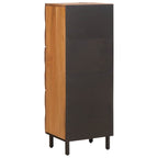 vidaXL Highboard mit Tür Akazienbraune Oberfläche 40 x 33 x 110 cm