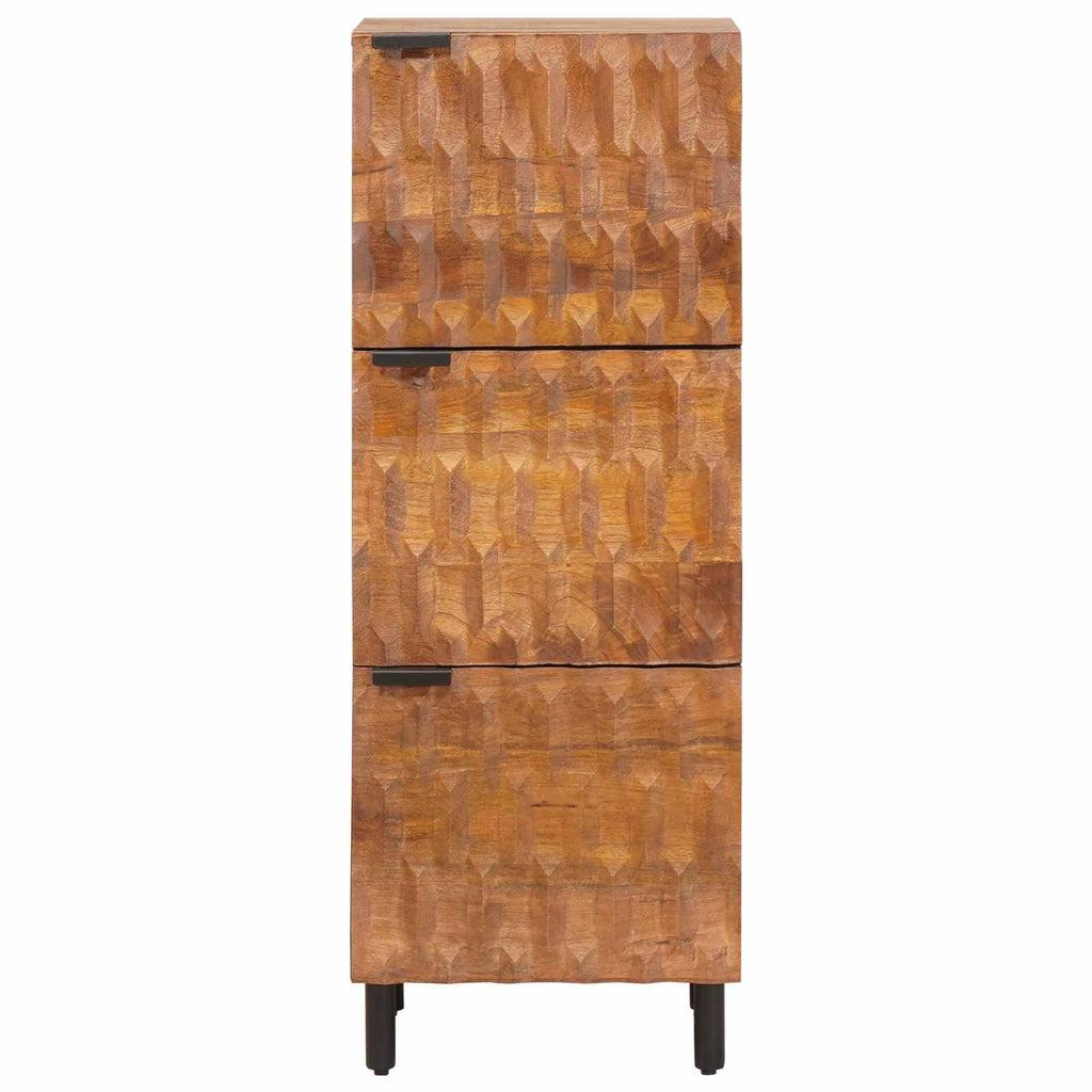 vidaXL Highboard mit Tür Akazienbraune Oberfläche 40 x 33 x 110 cm