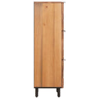 vidaXL Highboard mit Tür Akazienbraune Oberfläche 40 x 33 x 110 cm