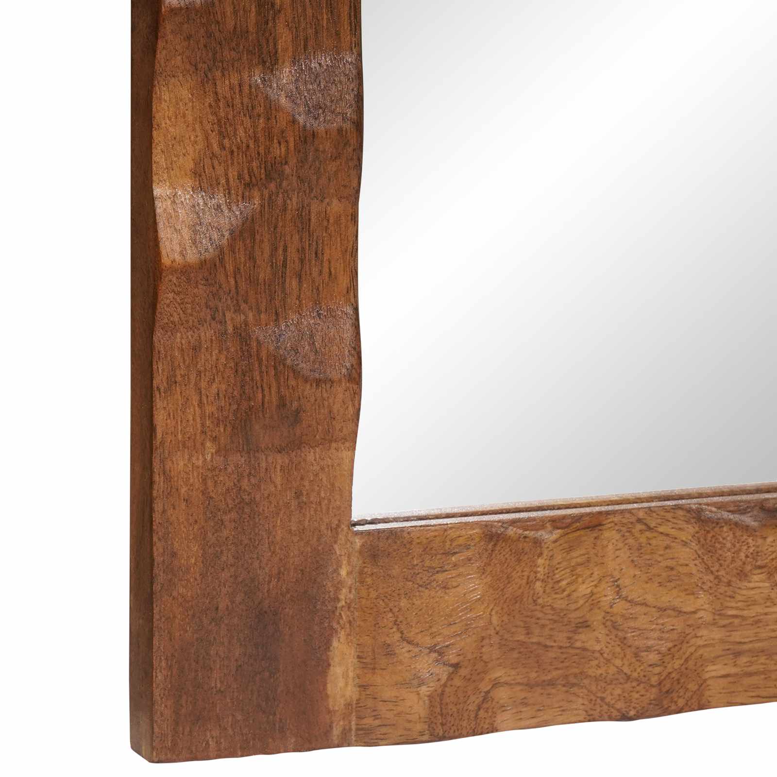 vidaXL Badezimmer Spiegel Akazienbraune Oberfläche 50 x 70 x 2,5 cm