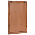 vidaXL Badezimmer Spiegel Akazienbraune Oberfläche 50 x 70 x 2,5 cm