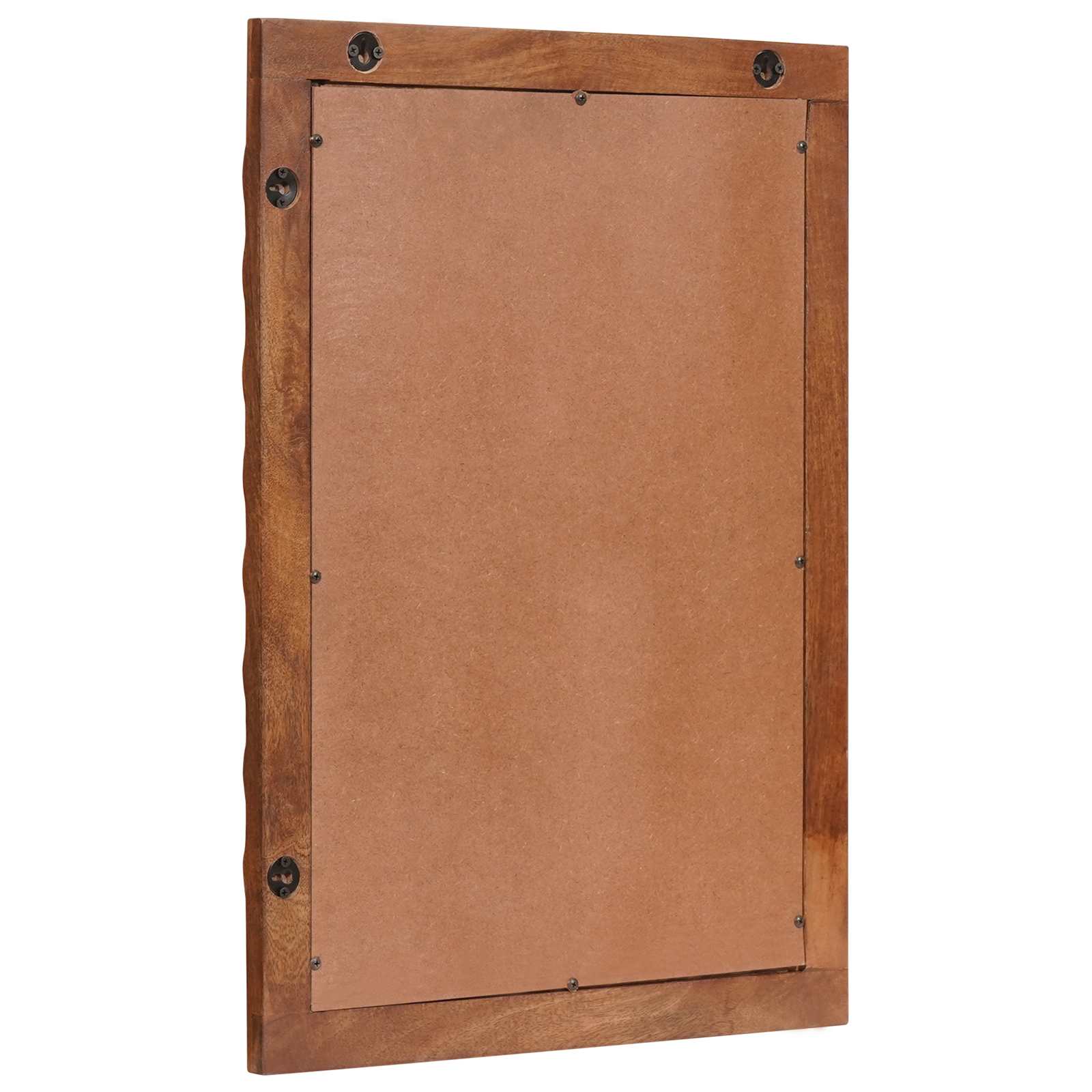 vidaXL Badezimmer Spiegel Akazienbraune Oberfläche 50 x 70 x 2,5 cm