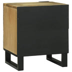 vidaXL Nachttisch 2 pcs Natur 40 x 33 x 46 cm Holzwerkstoff