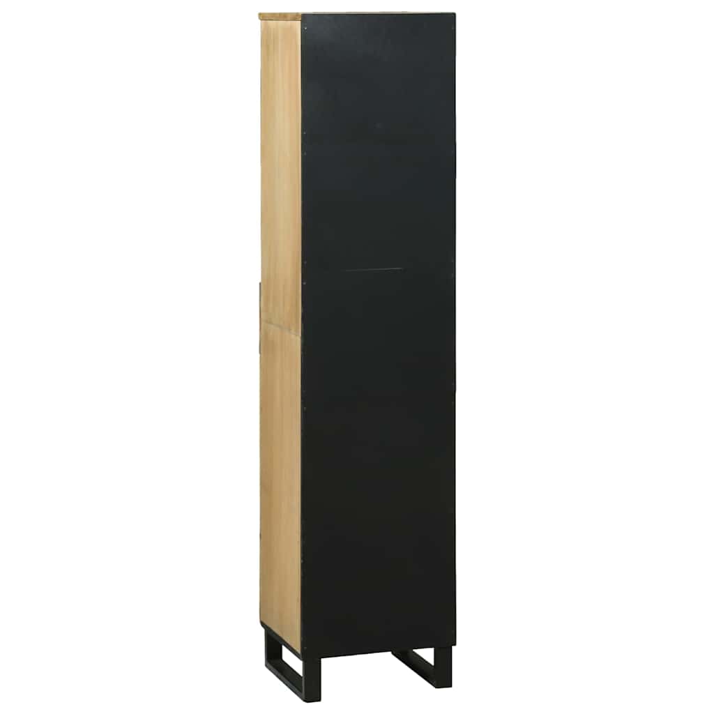 vidaXL Badezimmerschrank Natur 38 x 33 x 160 cm Holzwerkstoff
