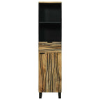 vidaXL Badezimmerschrank Natur 38 x 33 x 160 cm Holzwerkstoff