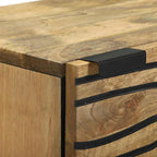 vidaXL Hochboard Braun 40 x 33 x 110 cm massives Mangoholz