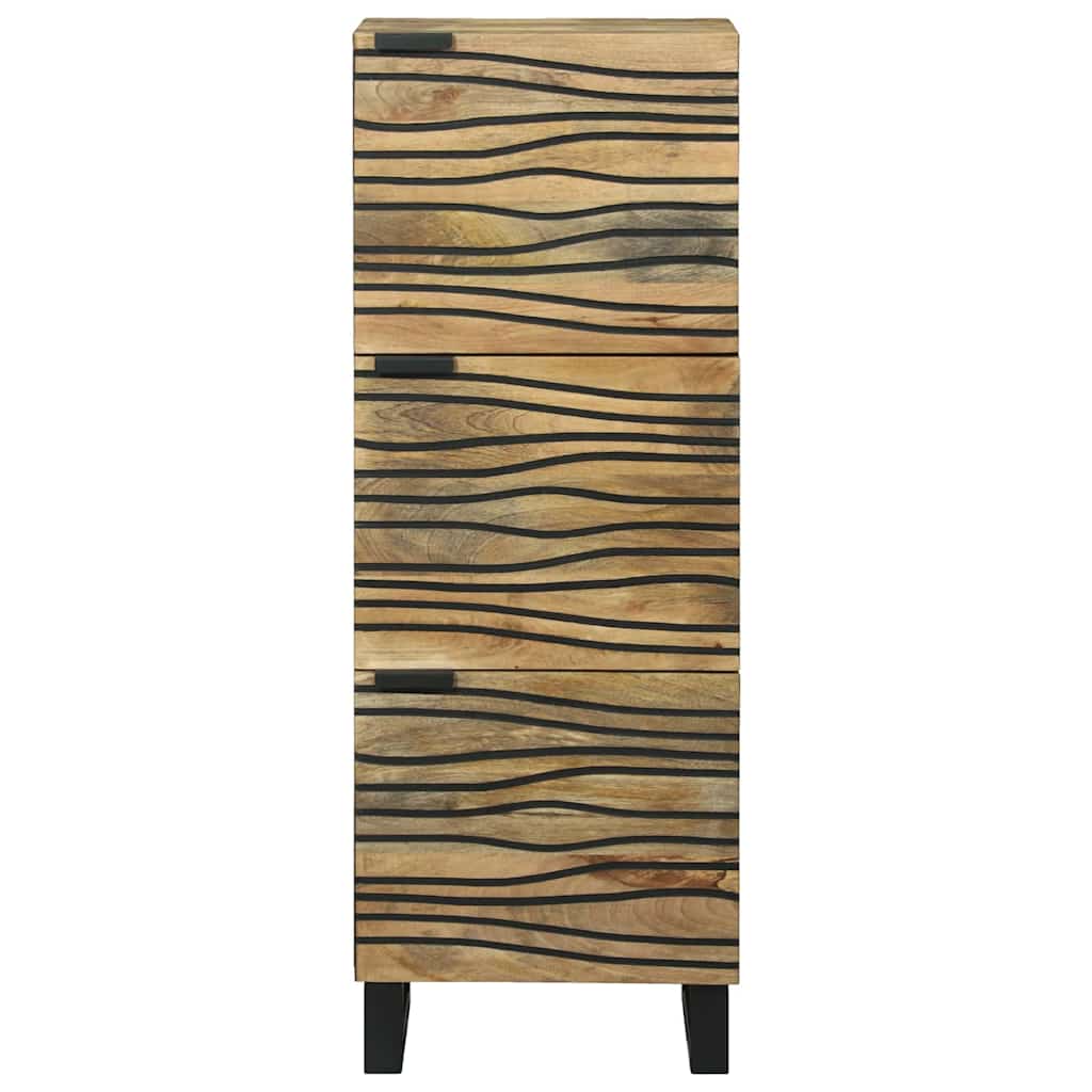 vidaXL Hochboard Braun 40 x 33 x 110 cm massives Mangoholz