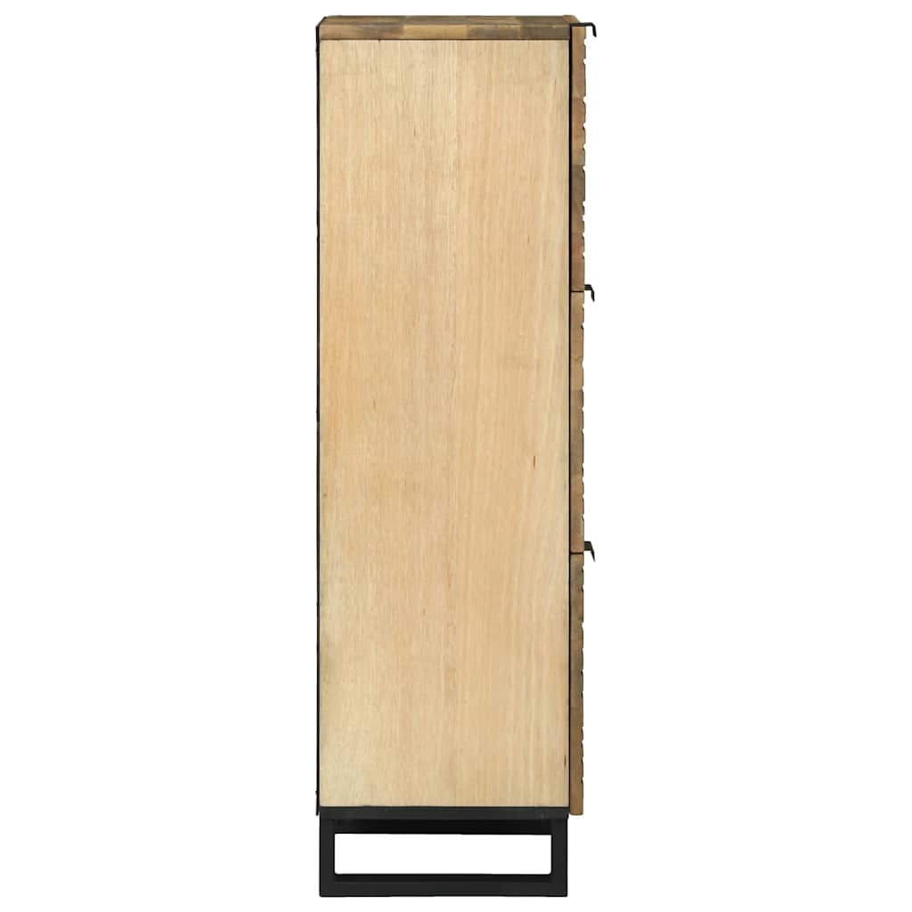 vidaXL Hochboard Braun 40 x 33 x 110 cm massives Mangoholz