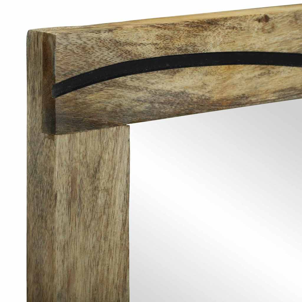 vidaXL Badezimmer Spiegel Rechtwinklig Natur 50 x 2,5 x 70 cm