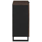 vidaXL Sideboard Walnuss 60 x 33,5 x 75 cm Massivholz Mango