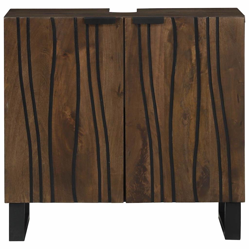 vidaXL Waschbeckenschrank Walnuss 62 x 33 x 58 cm Holzwerkstoff