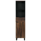 vidaXL Badezimmerschrank Walnuss 38 x 33 x 160 cm Holzwerkstoff