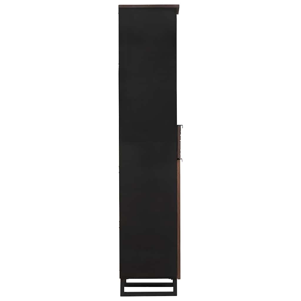 vidaXL Badezimmerschrank Walnuss 38 x 33 x 160 cm Holzwerkstoff