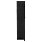 vidaXL Badezimmerschrank Walnuss 38 x 33 x 160 cm Holzwerkstoff