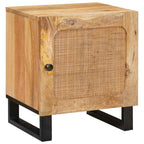 vidaXL Nachttisch 2 pcs Natur 40 x 33 x 46 cm