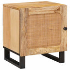 vidaXL Nachttisch 2 pcs Natur 40 x 33 x 46 cm